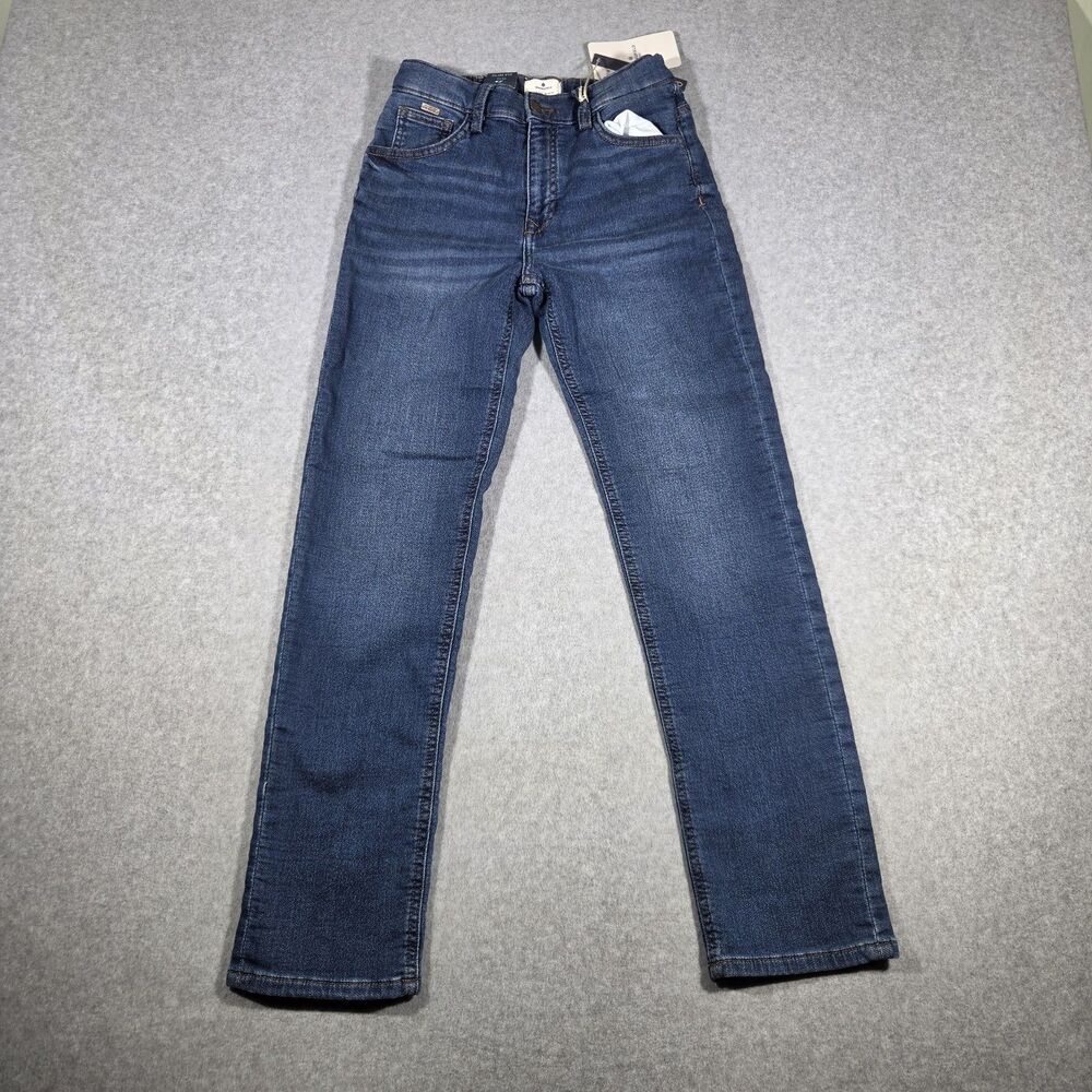 Springfield Kids Boys Slim Fit Jeans Size 13-14 Blue Dark Wash Denim NWT New